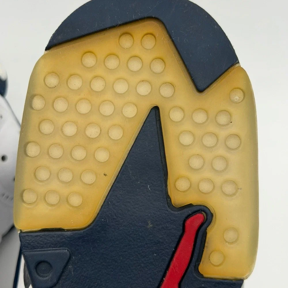 Jordan 6 Retro Olympic Midnight Navy 384664-130 Size 10.5 Solid Pair